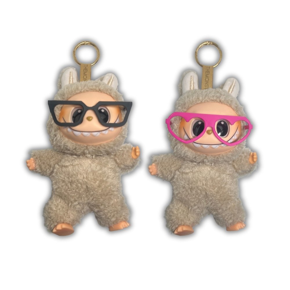 2-pack glasögonbågetillbehör för Labubu