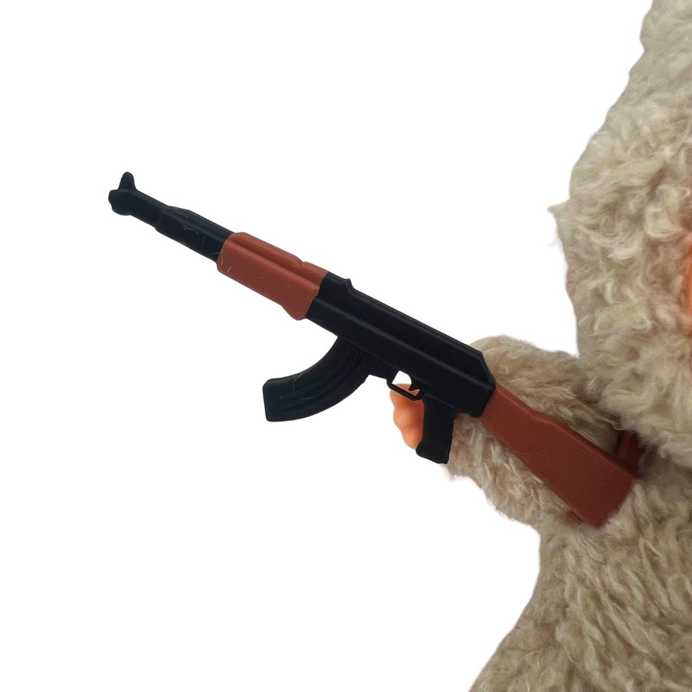 2-pack AK-47 gevärtillbehör till Labubu-docka