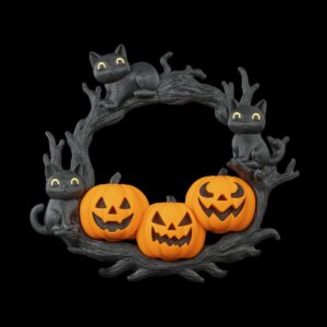 Cozy Patch Halloween Höstkrans dörrdekoration