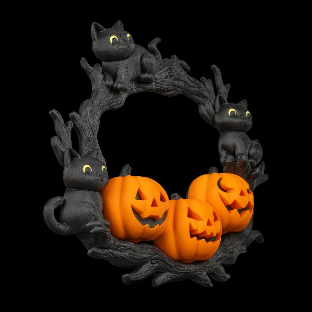 Cozy Patch Halloween Höstkrans dörrdekoration