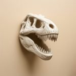 T-rex dinosaurieskalle väggdekoration
