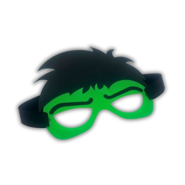Hulk-stil superhjältemask – cosplaydräkt för Halloween