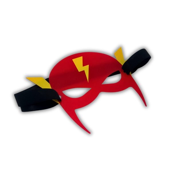 Flash-stil superhjältemask – cosplaydräkt för Halloween