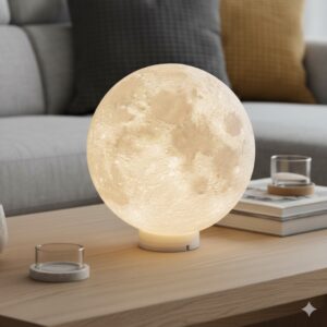 Moon bordslampa USB LED-lampa med på/av-knapp
