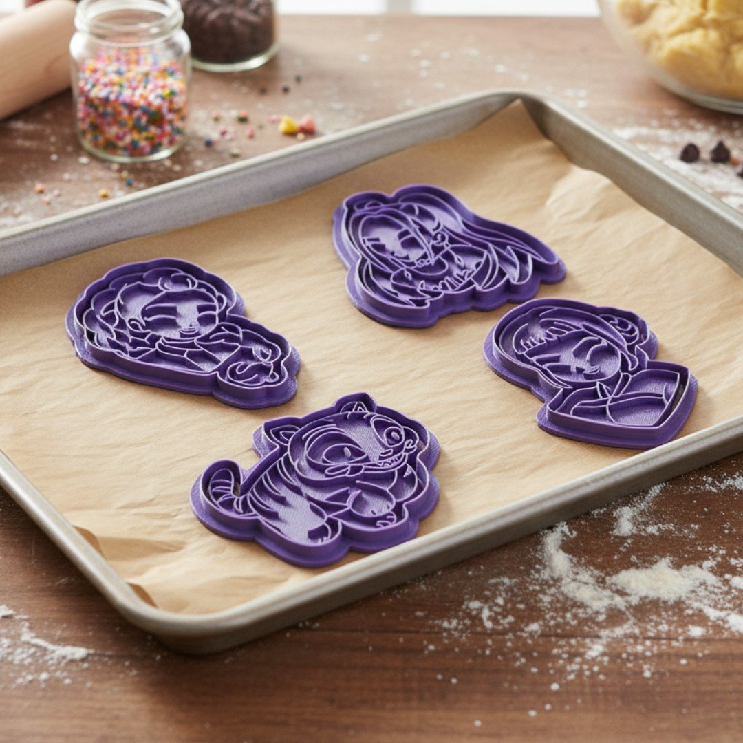 4-pack Huntrix kakformar | Playdough-form