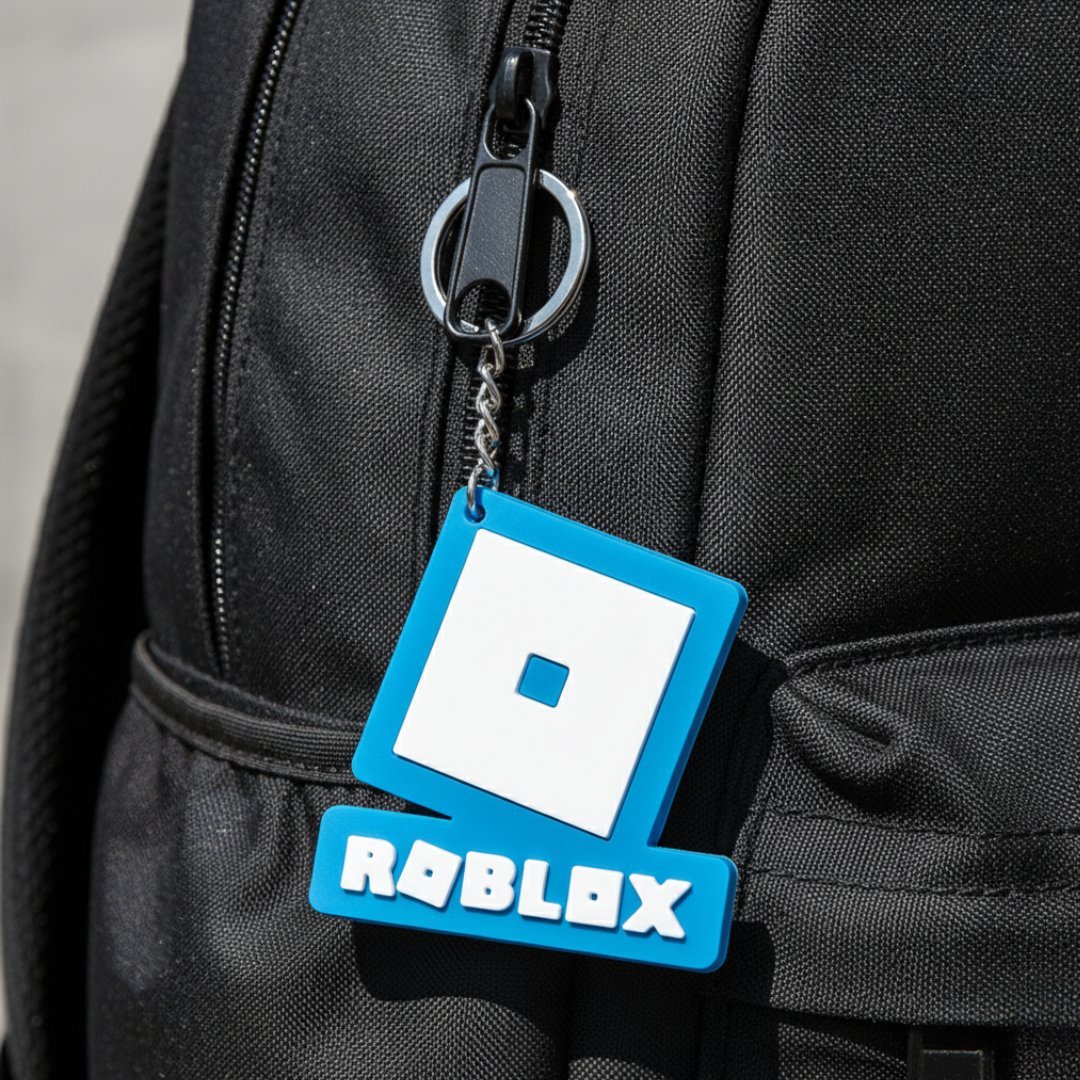 Roblox-logotypnyckelring | Nyckelringshängare för väska