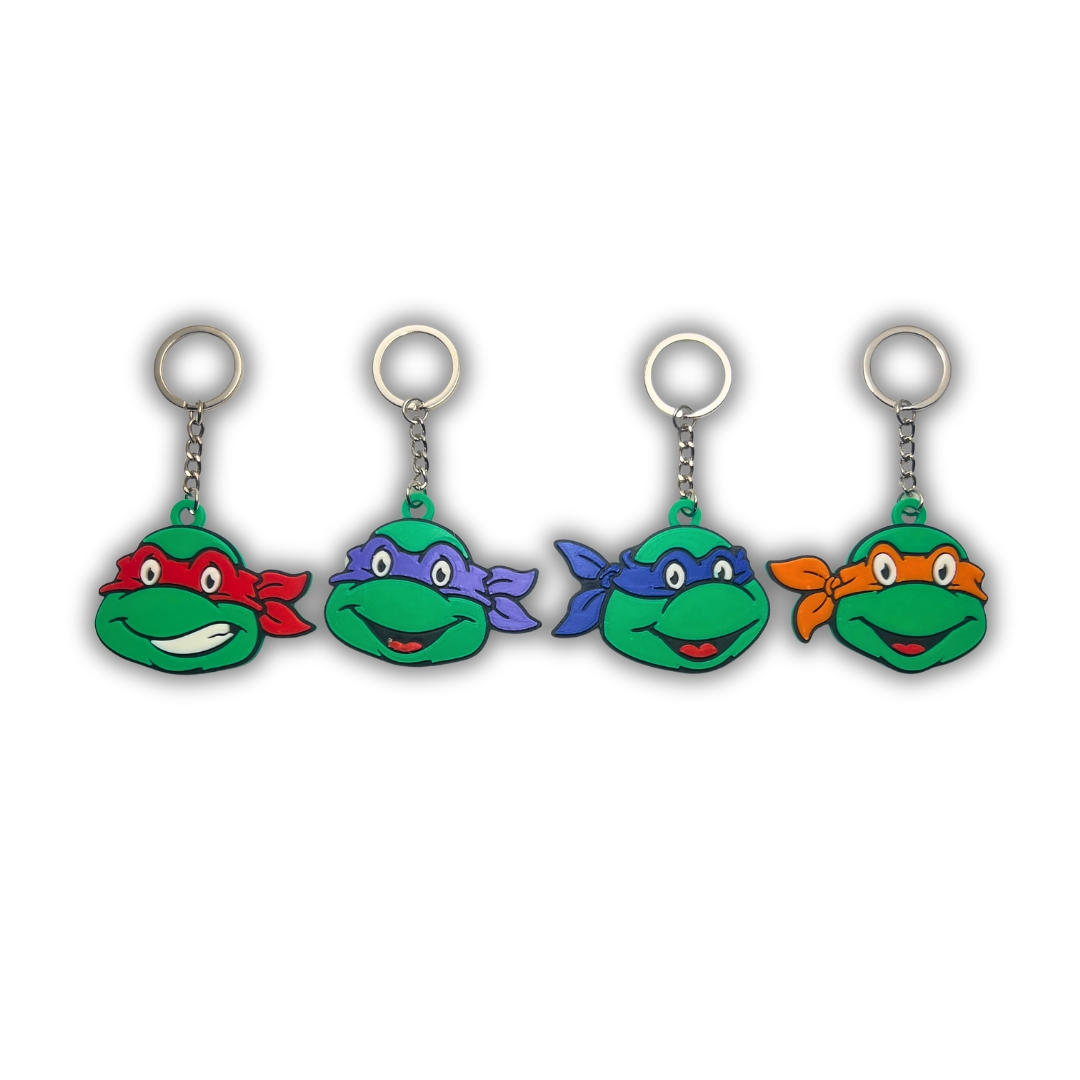TMNT Ninja Turtles Nyckelringar 4-pack