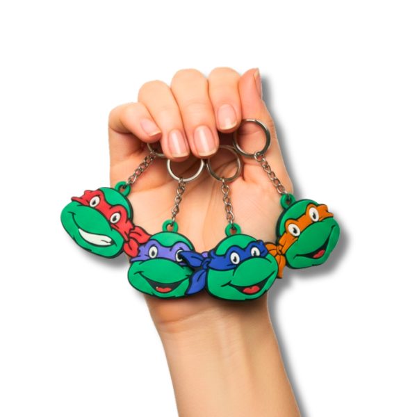 TMNT Ninja Turtles Nyckelringar 4-pack