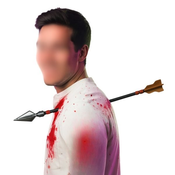 Pil genom bröstet Halloween-kostymtillbehör