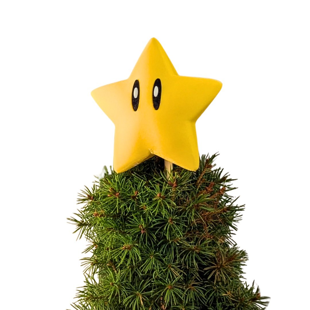 Invincible Star julgranstoppare | Inspirerad av Mario