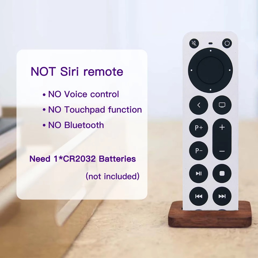 Ersättningsfjärrkontroll kompatibel med Apple TV Gen 1 2 3 4