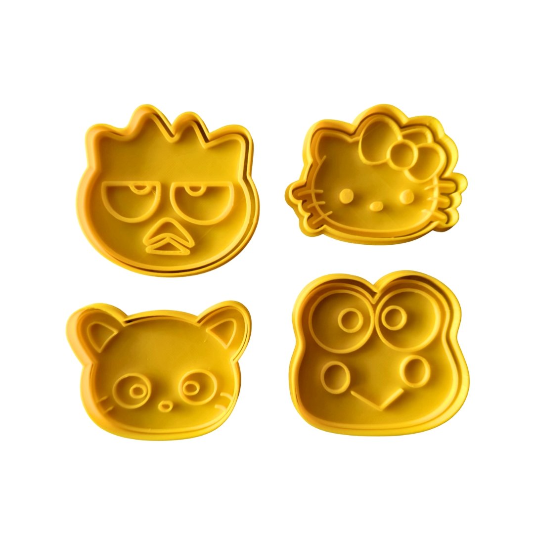 4-pack kak-/playdegformar | Formad som Hello Kitty