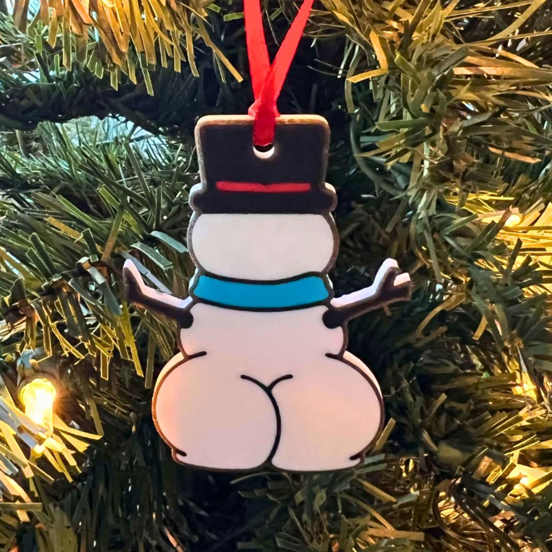 3-pack julgranskulor snögubbe rumpdekoration