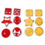 6-pack kakformar 8 cm | Inspirerade Mario Bros