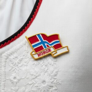 3-pack Norges flagga kavajnål
