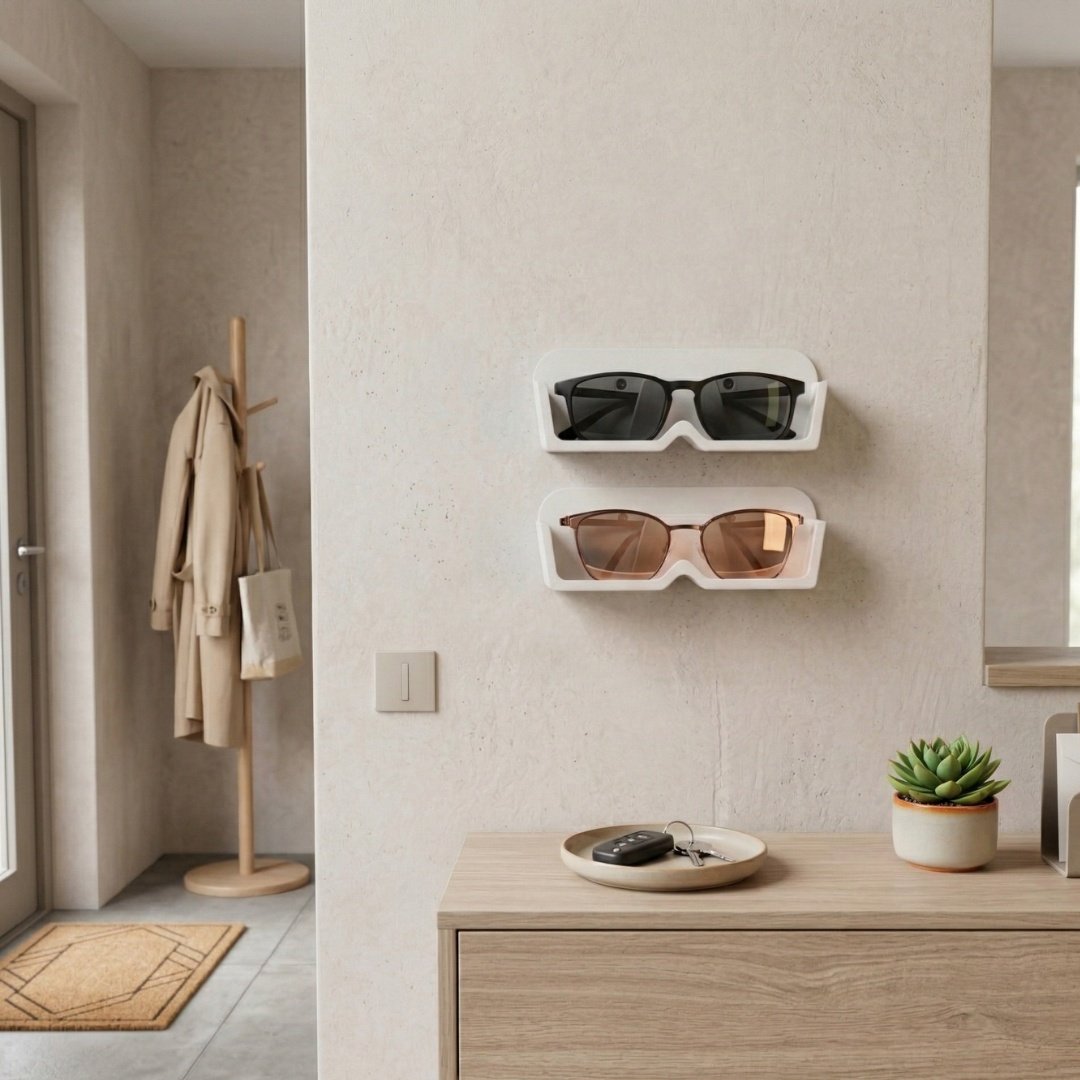 2-pack väggfäste för glasögon | Glasögonorganisatör och displayställ