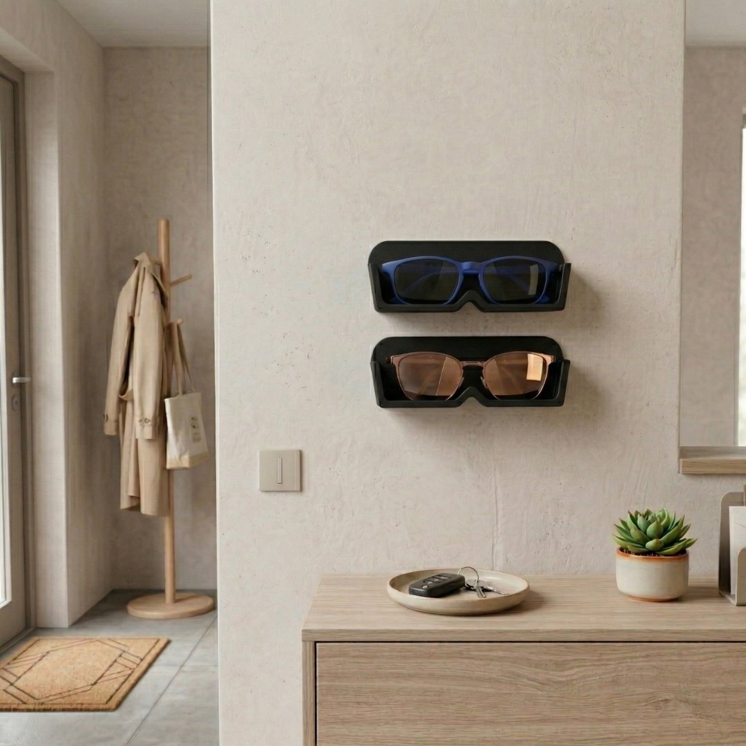 2-pack väggfäste för glasögon | Glasögonorganisatör och displayställ