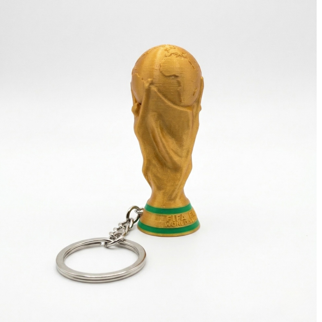 FIFA Fotbollstrofé Nyckelring Kedja med dragkedja