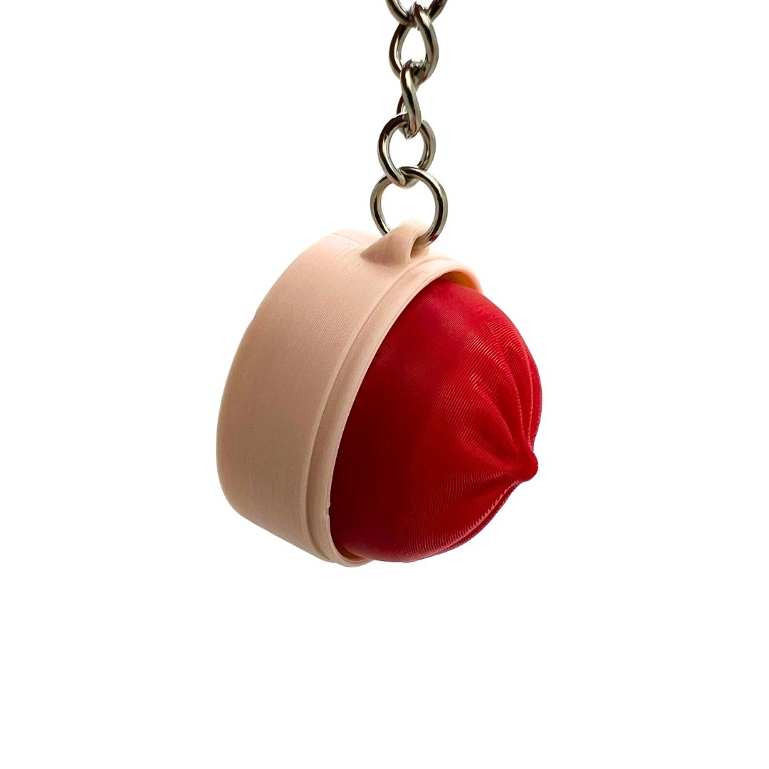 2-pack söt Dumpling Clicker fidgetleksak röd blå | Färgglad stresslindring
