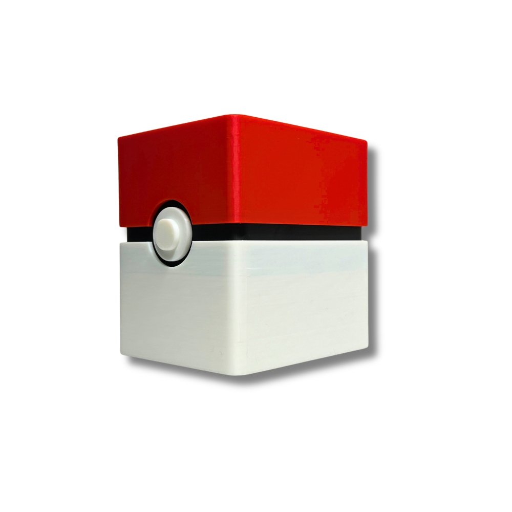 100 korthållare, låda, organisatör, kortleksvalv | Inspirerad av Pokeball