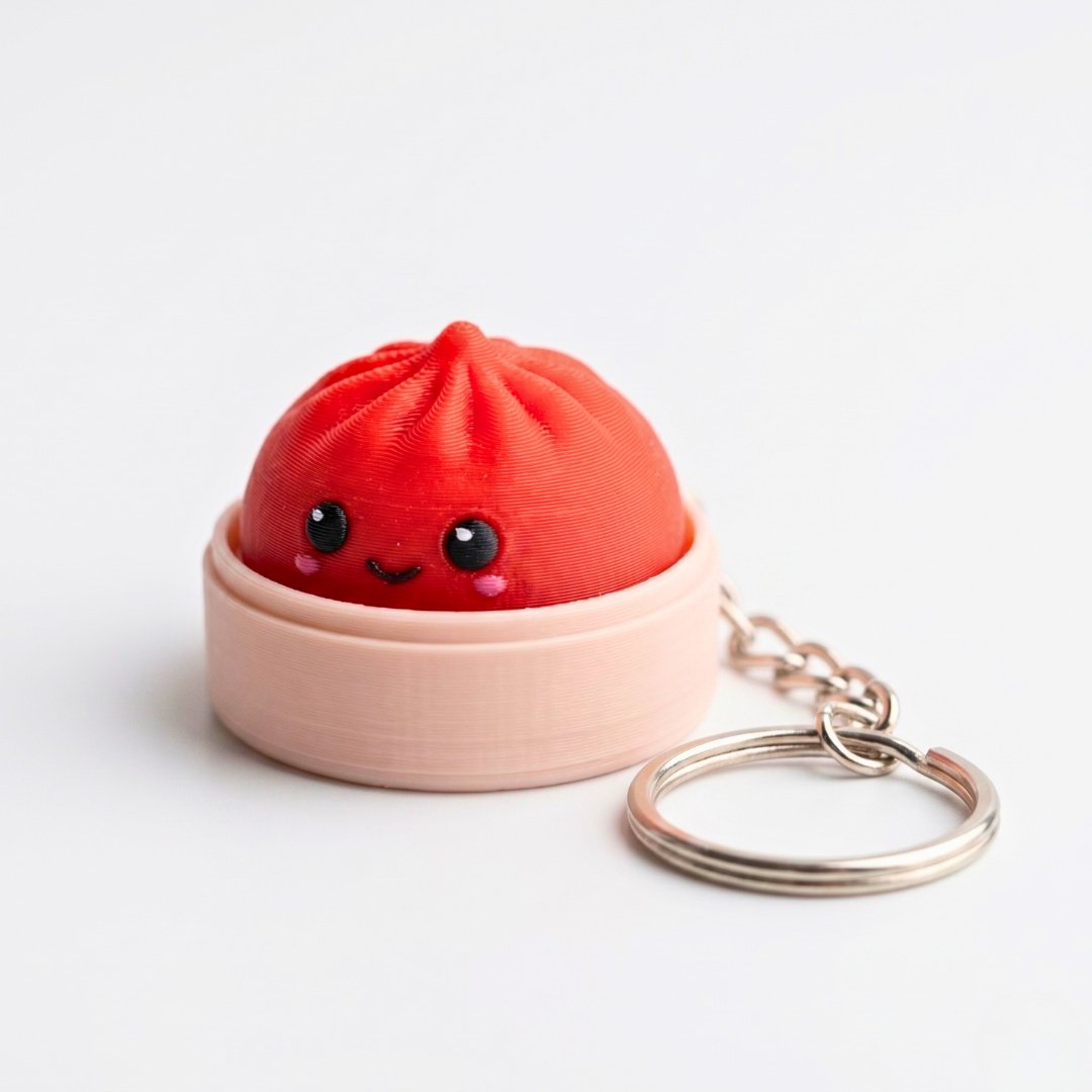 2-pack söt Dumpling Clicker fidgetleksak röd blå | Färgglad stresslindring