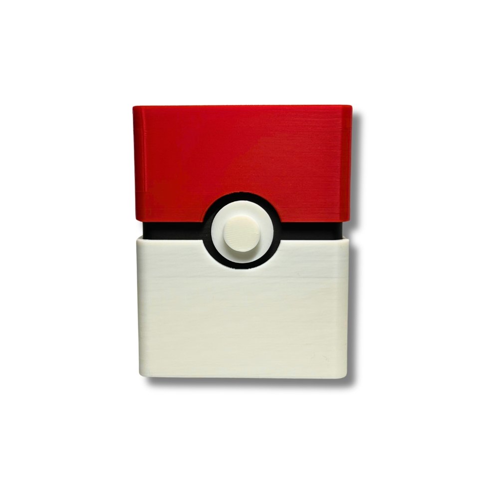 100 korthållare, låda, organisatör, kortleksvalv | Inspirerad av Pokeball