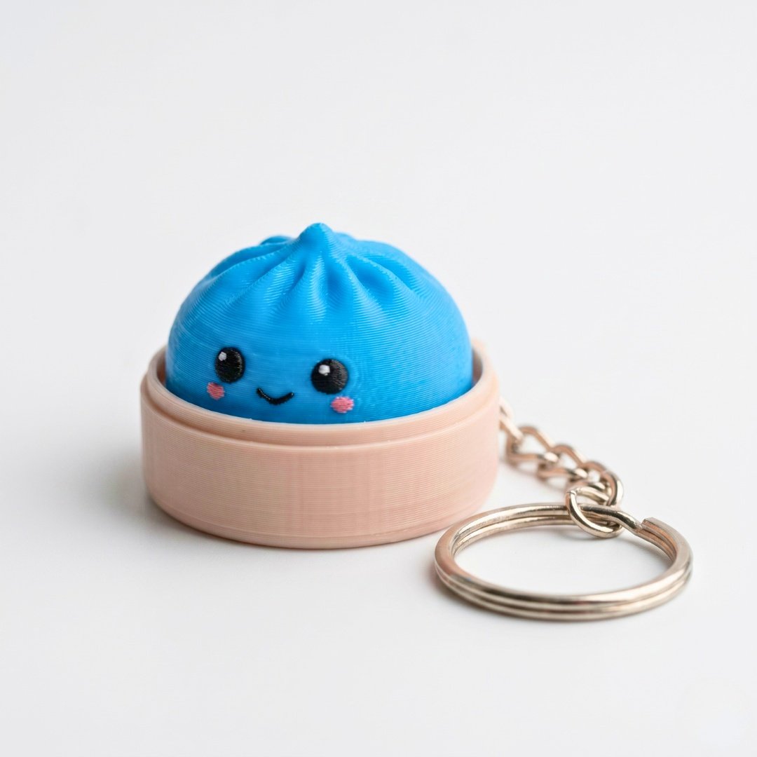 2-pack söt Dumpling Clicker fidgetleksak röd blå | Färgglad stresslindring