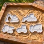 Sandformar för byggfordon | Sandlåda och strandleksak