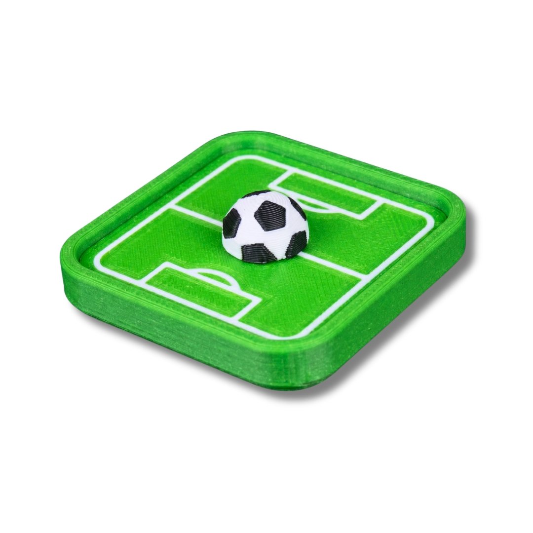 Mini Fidget Nyckelring för Fotbollsplan - Magnetisk Stressleksak för Fotboll