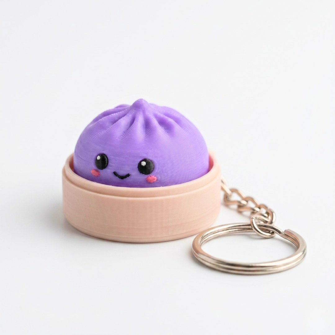 2-pack söt Dumpling Clicker fidgetleksak gul lila | Färgglad stresslindring