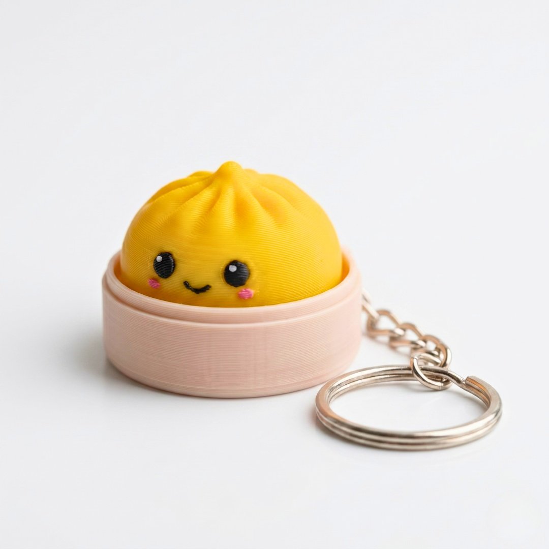 2-pack söt Dumpling Clicker fidgetleksak gul lila | Färgglad stresslindring