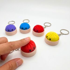 4-pack söt Dumpling Clicker fidgetleksak | Färgglad stresslindring