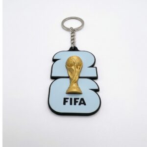 FIFA 2026 Fotbollstrofé Nyckelring Kedja med dragkedja