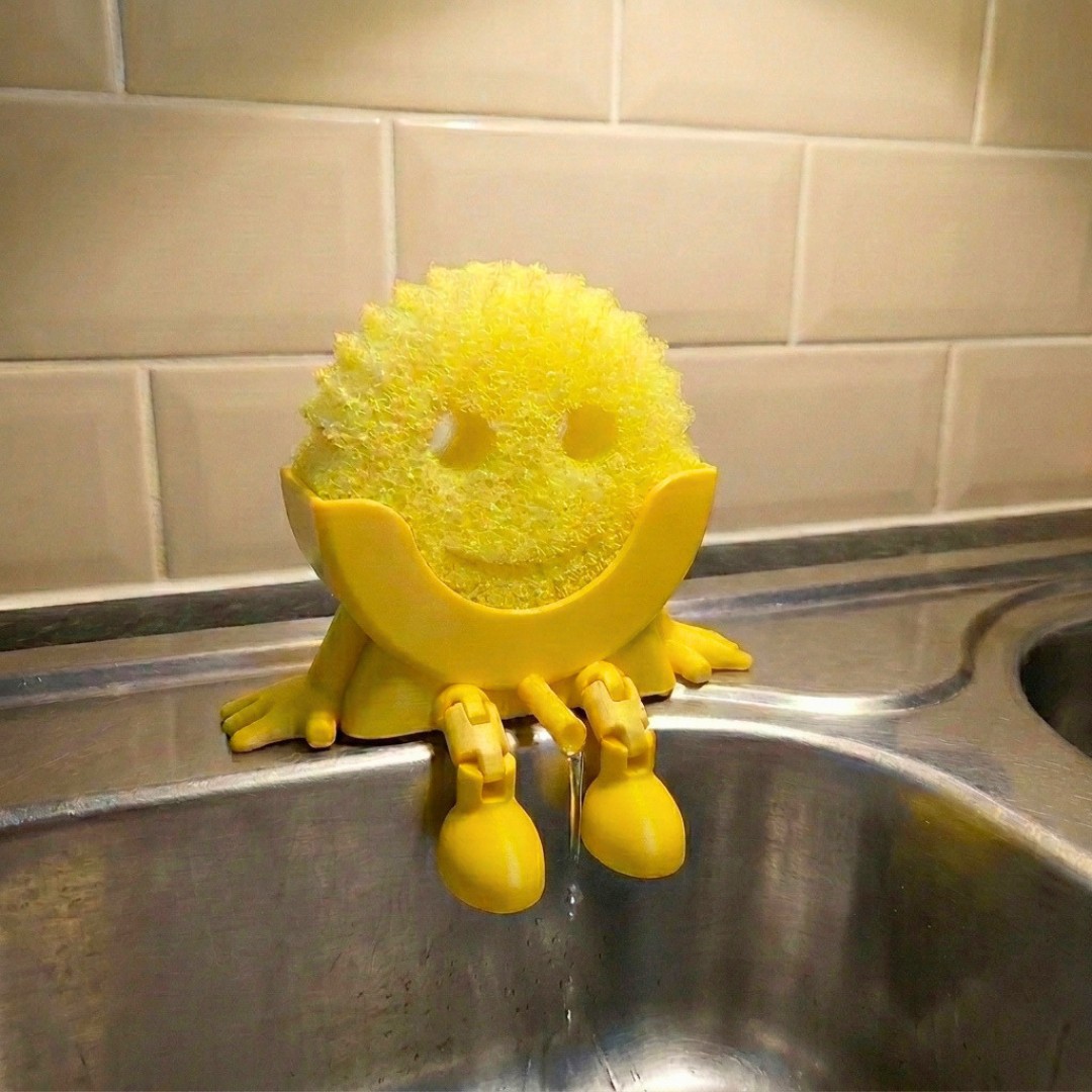 Hållare för Scrub Daddy | Svampbehållare med avlopp