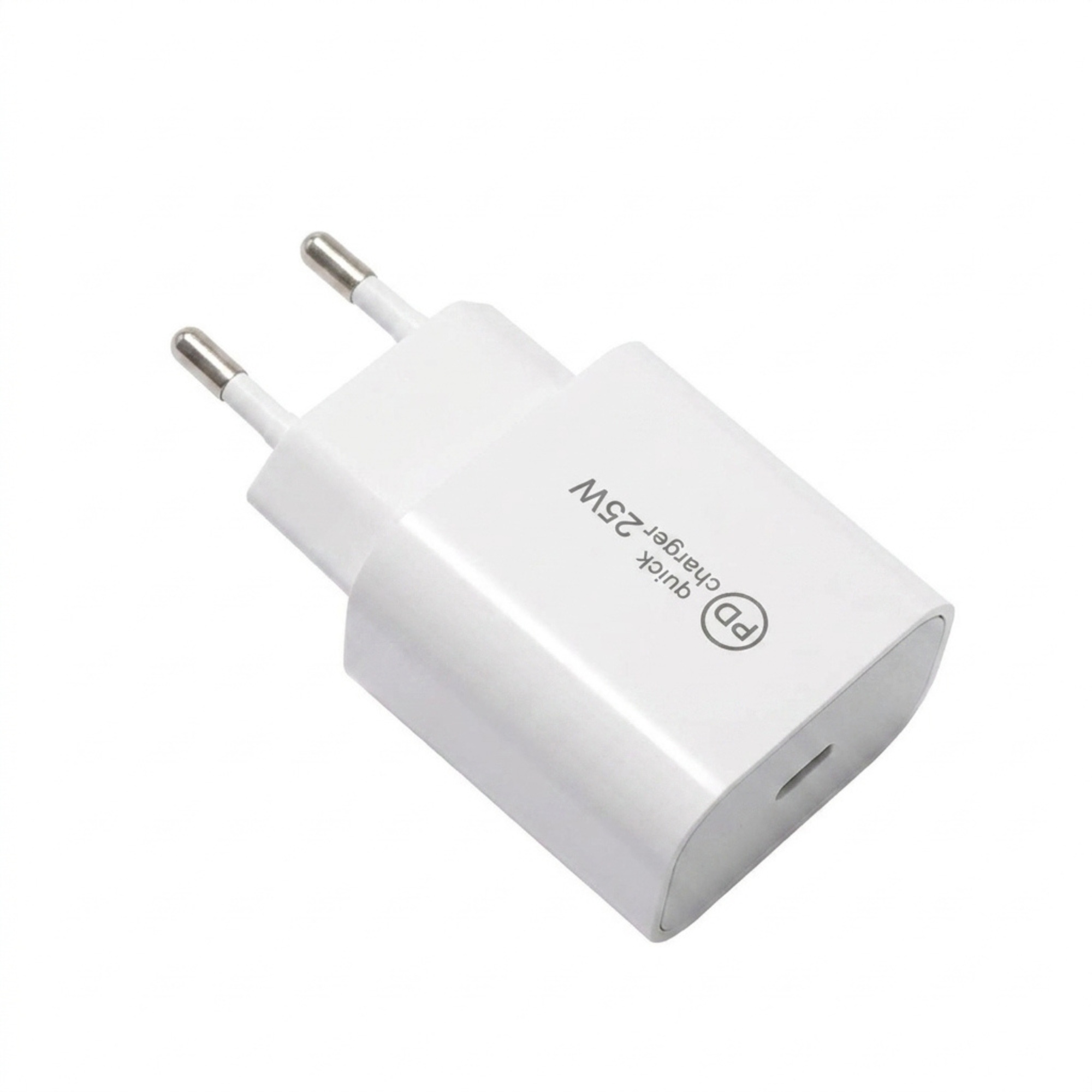 Snabbladdare 25W för Apple och Samsung 2m USB-C med ChargeWrap